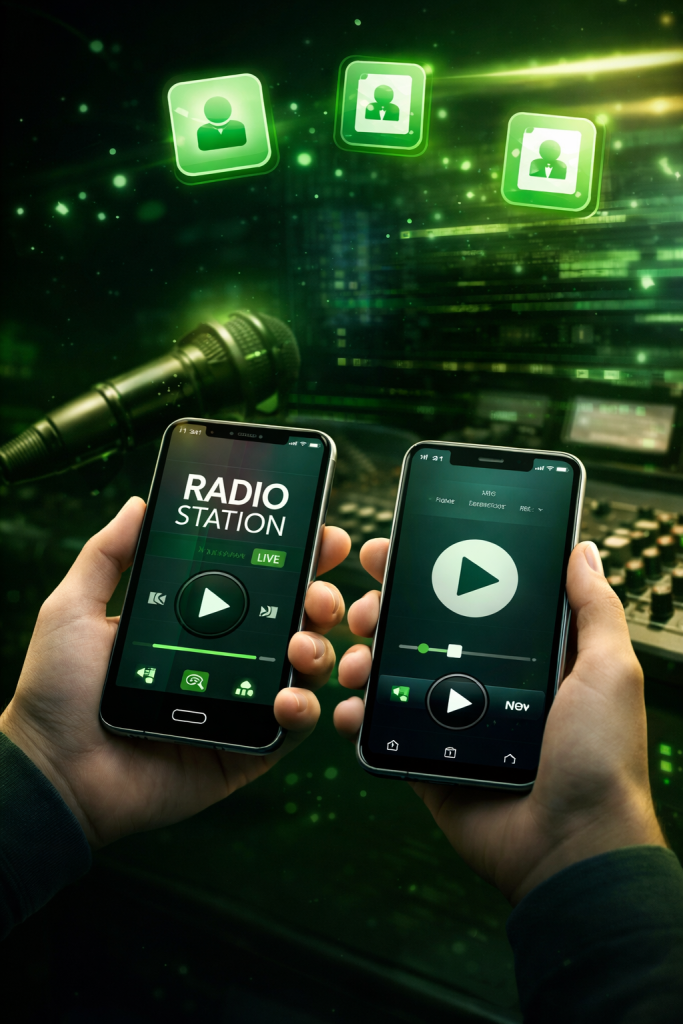 aplicativo de radio para emissoras