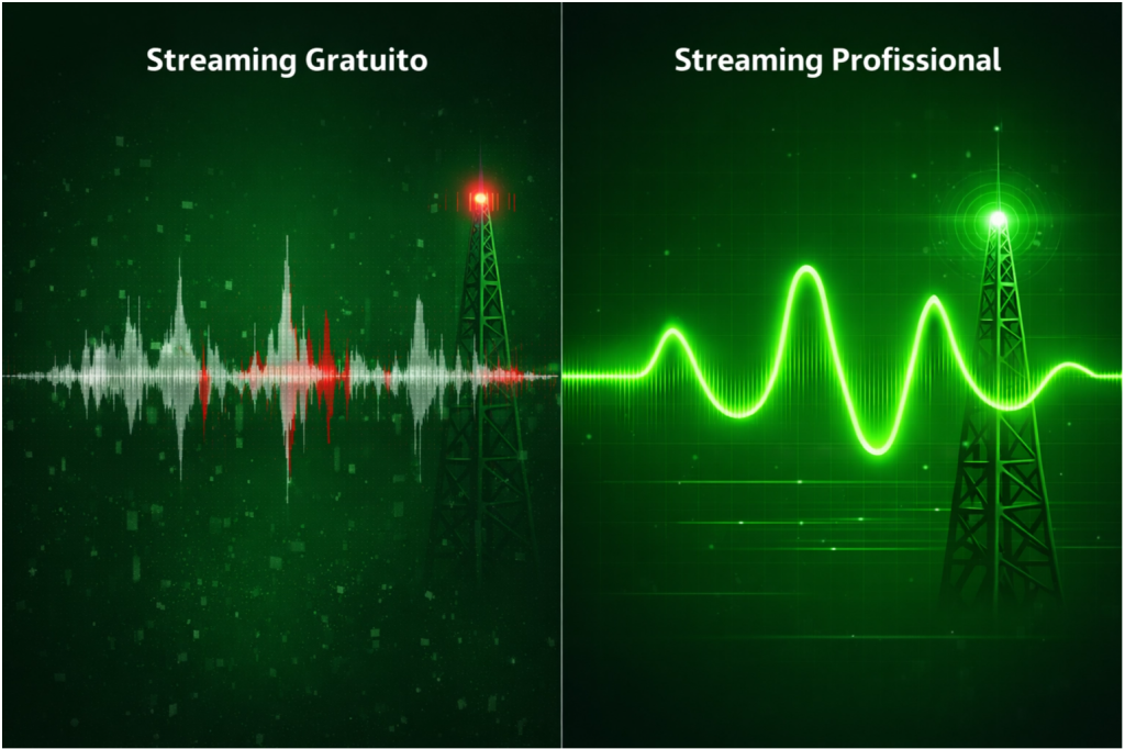 streaming gratuito vs streaming profissional